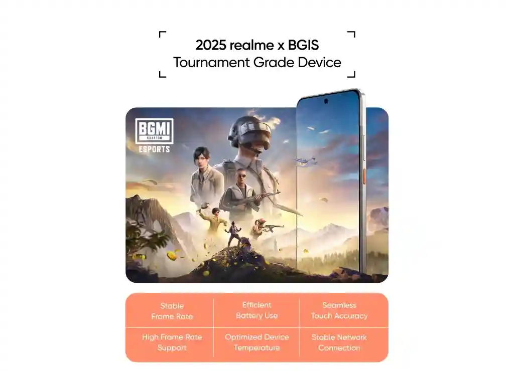 Realme P3 Ultra 5G - 2025 Realme x BGIS - Tournament Grade Device