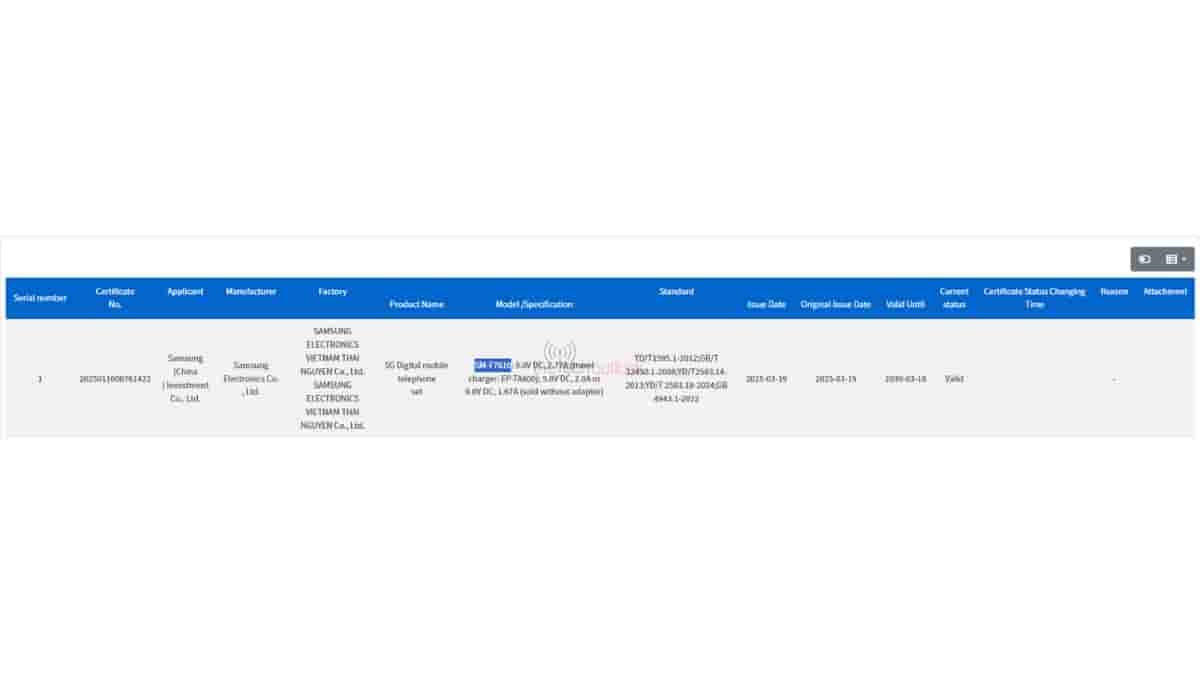 Samsung Galaxy Z Flip FE spotted on 3C