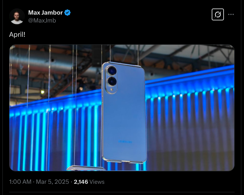 Samsung Galaxy S25 Edge - Tipped Launch Time Frame