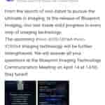 Blueprint Imaging Technology Communication Meeting - Weibo Post