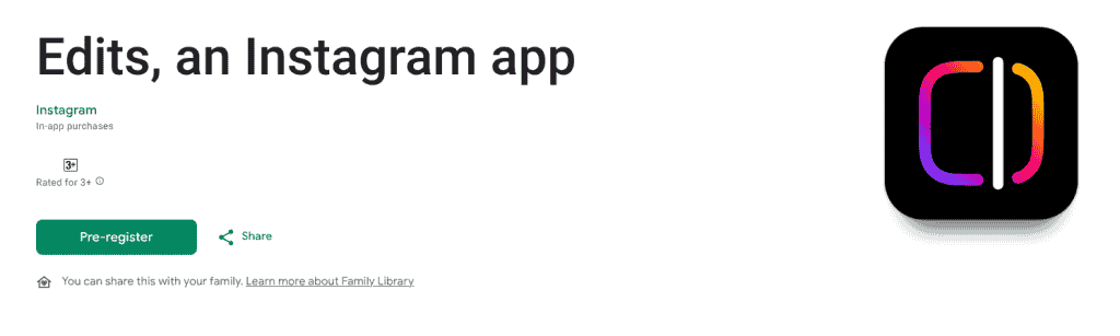 Edits - Play Store Listing