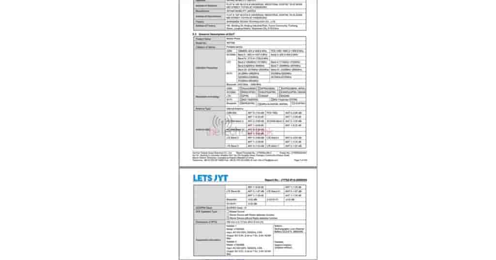 Infinix Smart 10 4G - FCC Certification (1)