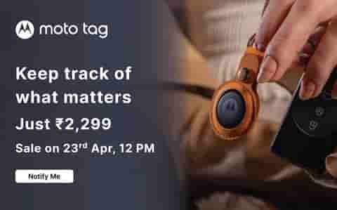 Moto Tag Sale Date in India Announced - Flipkart Listing