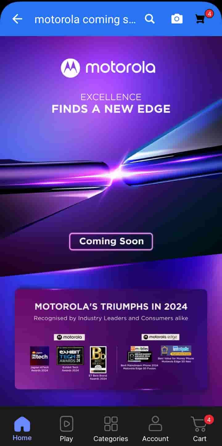 Motorola Via Flipkart Teases a New Edge 60 Series Smartphone Launch in India - Screen Grab