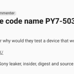 New Sony 'PY7-50337X' Smartphone - Reddit Update
