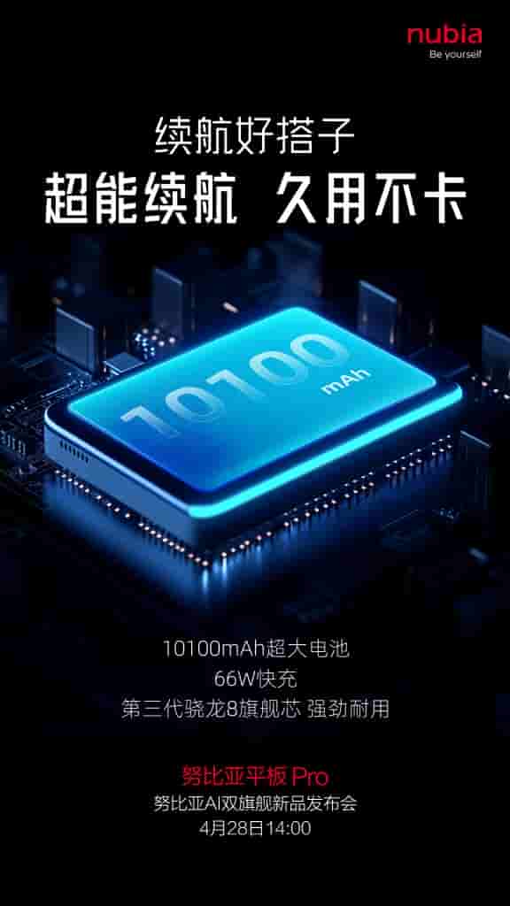 Nubia Tablet Pro - Key Specs (2)