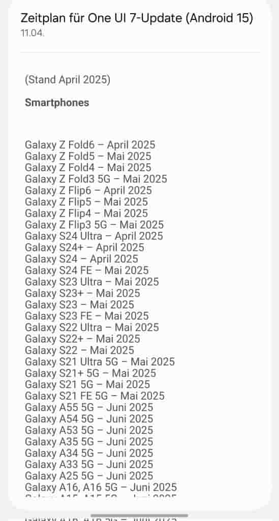 Official One UI 7 Rollout Schedule in Germany - Revealed (1)