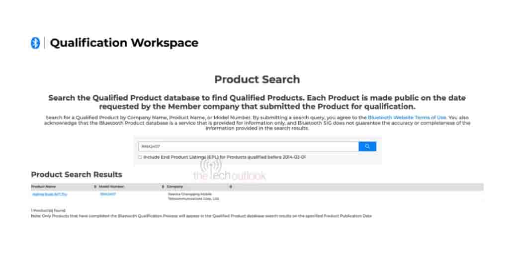 Realme Buds Air 7 Pro - Bluetooth SIG Certification