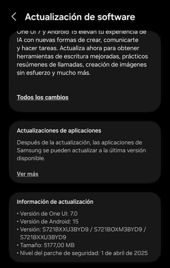 Samsung Galaxy S24 FE - One UI 7 Update in Europe - Image