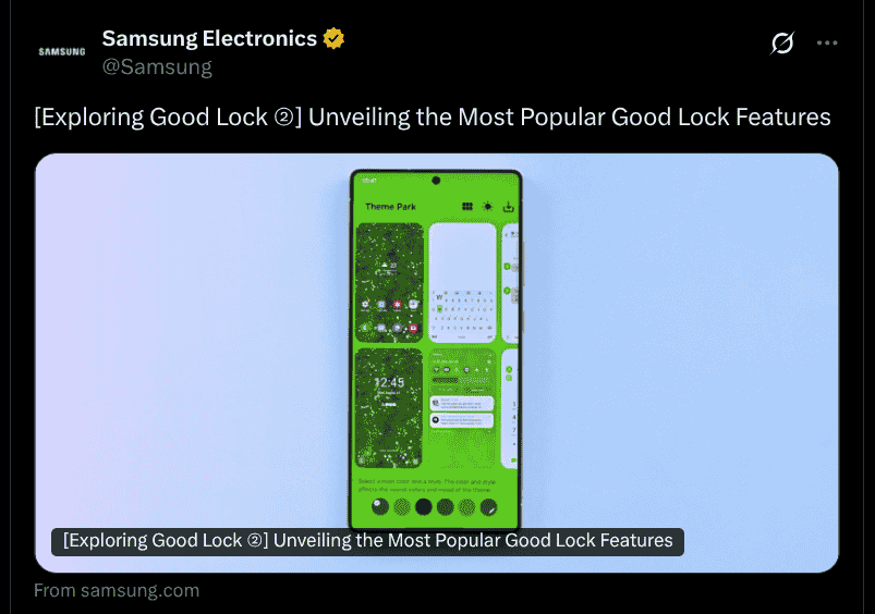 Unveiling the Most Popular Good Lock Features - X Post