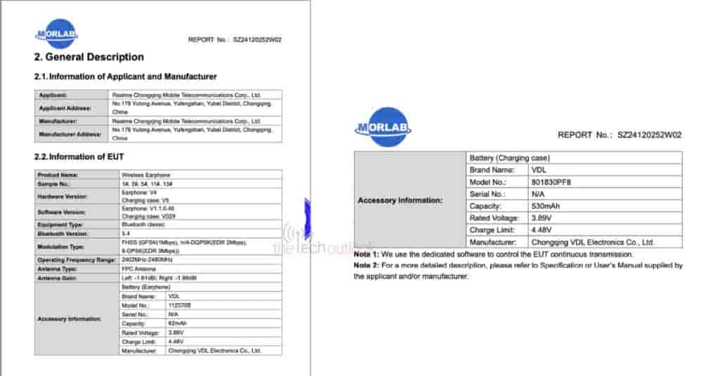 Realme Buds Air 7 Pro - FCC Certification (1)