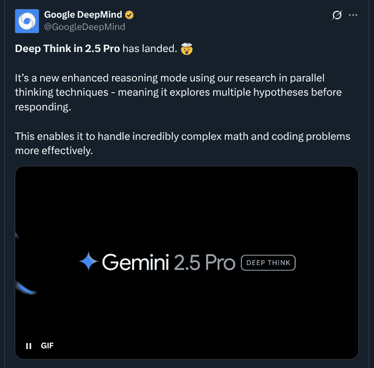 Deep Think in Gemini 2.5 Pro