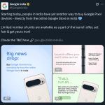 Google Store Now Selling in India - X Post
