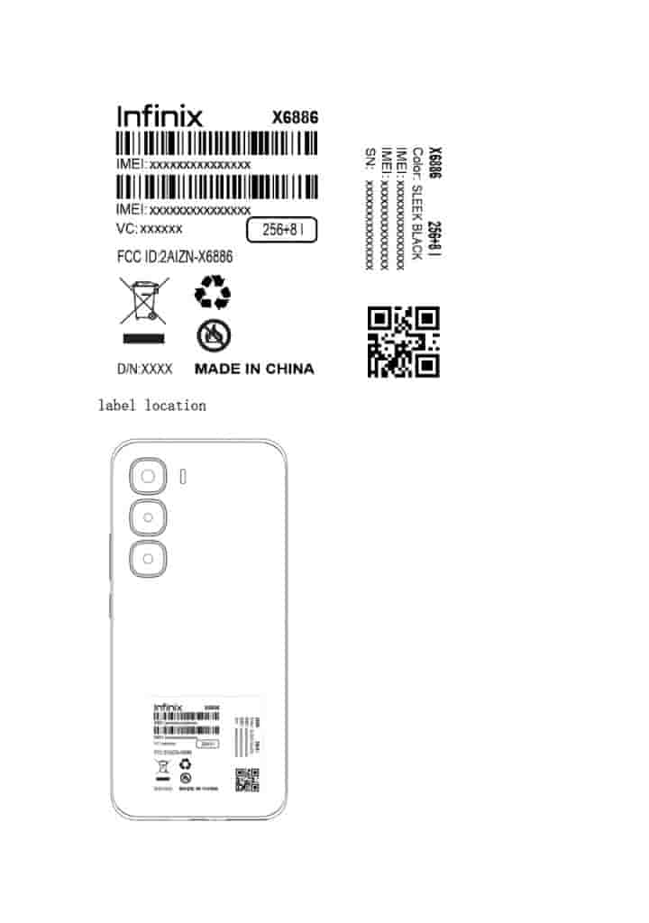 Infinix Hot 60 Pro+ - FCC Certification (1)