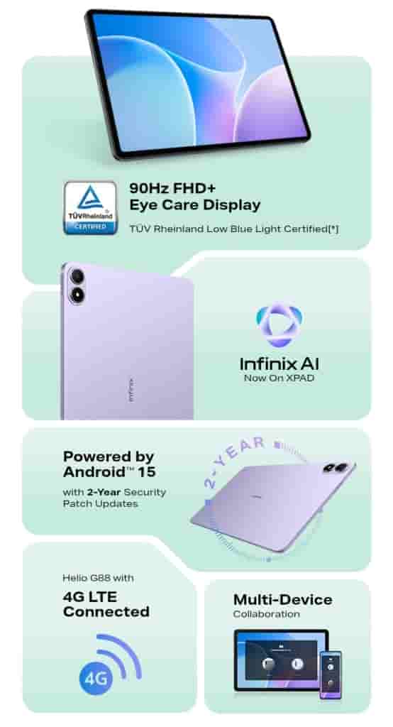 Infinix XPAD 20 - Key Specs