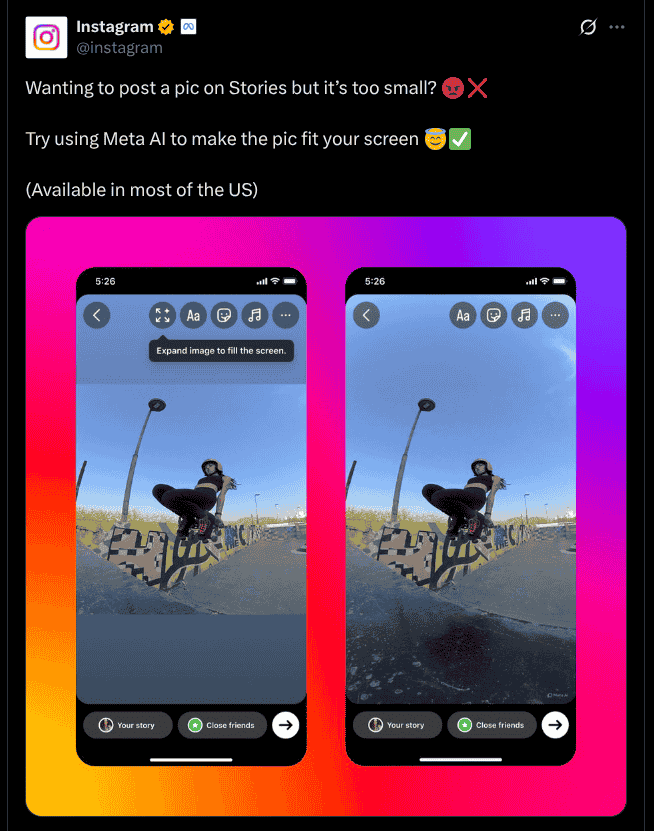 Instagram Stories Update