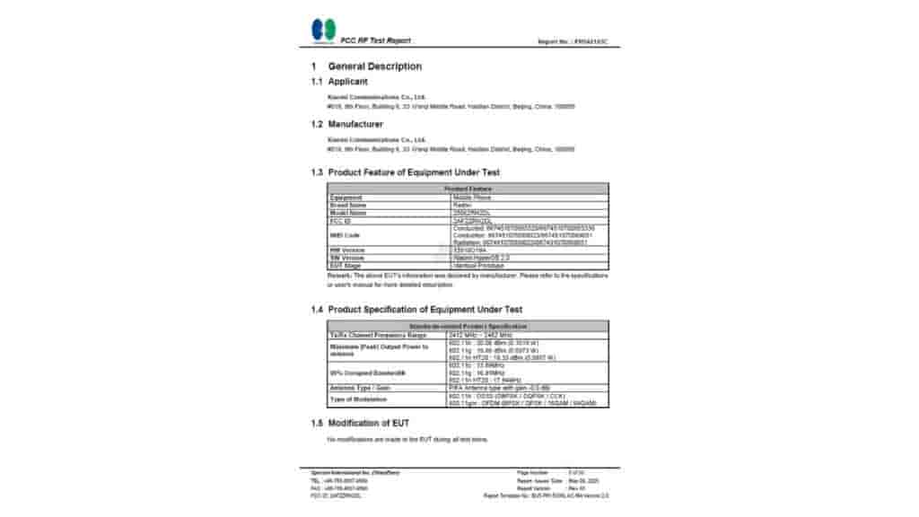 New Redmi Smartphone - FCC Listing (2)