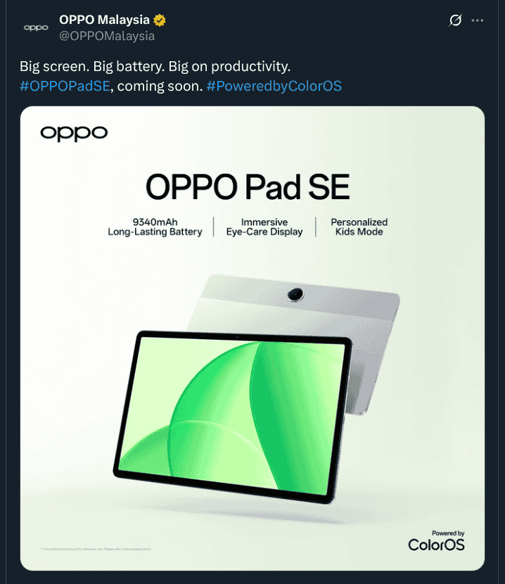 OPPO Pad SE - Malaysia Launch
