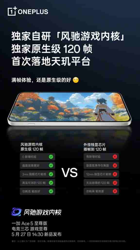 OnePlus Ace 5 Series - Fengchi Gaming Kernel With Native 120 Frames