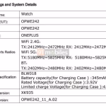 OnePlus Watch 'OPWE242' - FCC Certification (1)