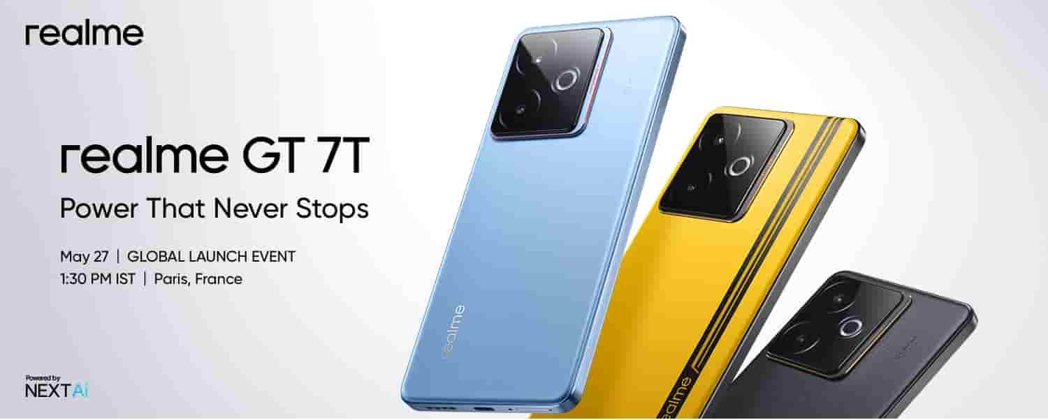 Realme GT 7T - Three Colors Listed on Amazon