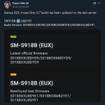 Samsung Galaxy S23 Series - New One UI 7 Build Updated on Test Server