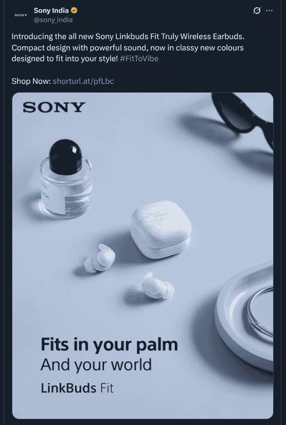 Sony Linkbuds Fit Truly Wireless Earbuds Introduced - X Post