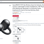 SoundPEATS POP Clip - Amazon Listing