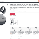 SoundPEATS PearlClip Pro - Amazon Listing