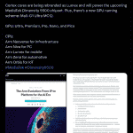 Cortex Cores Re-branding to Lumex - X Post