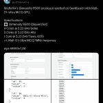 MediaTek Dimensity 9500 Chip - Geekbench Listing (X Post)