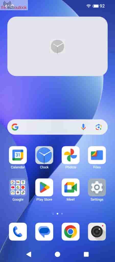 Meizu mblu 22 Pro - Home Screen Clock Widget Bug