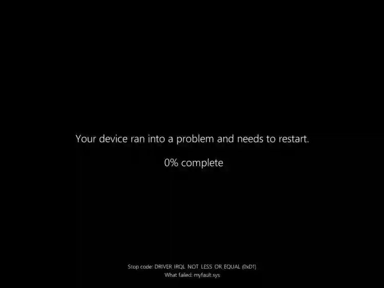 New Black Screen of Death - Design