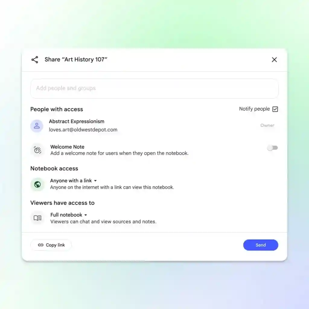 NotebookLM - Share Window