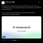 NotebookLM - X Post