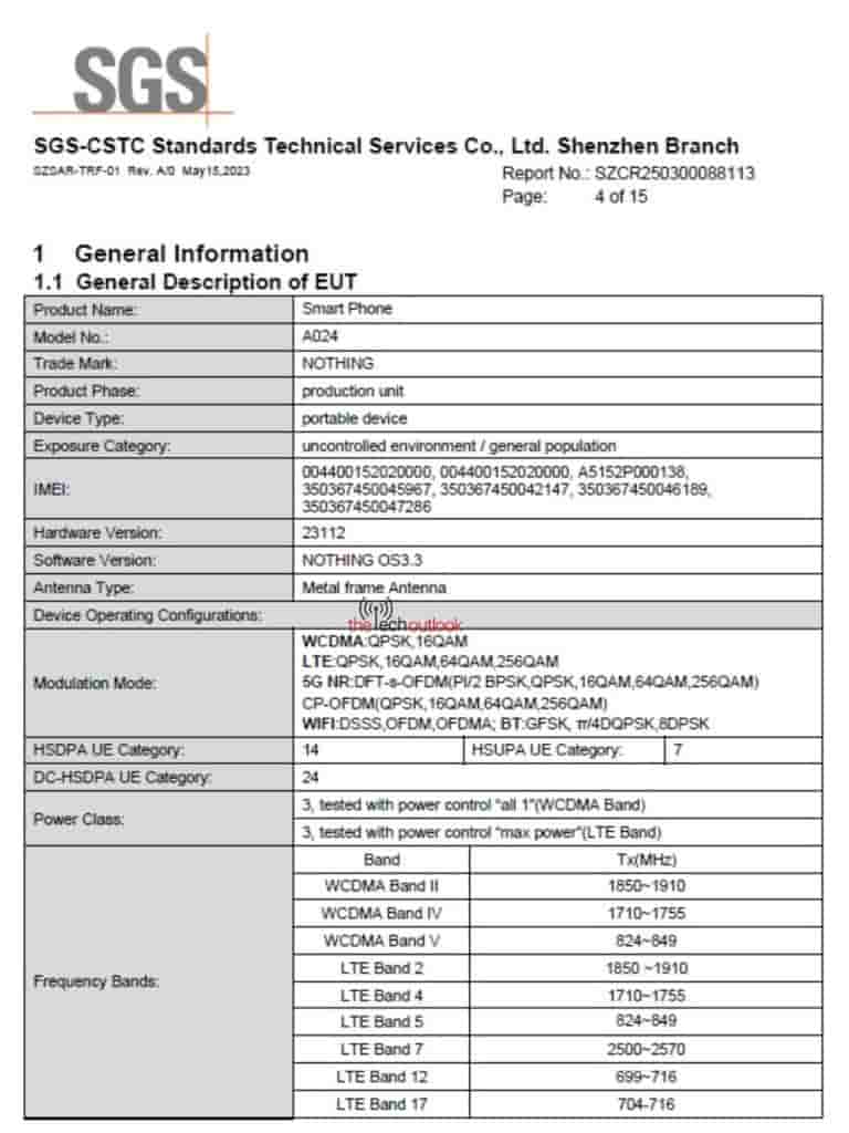 Nothing Phone (3) - FCC Certification (1)