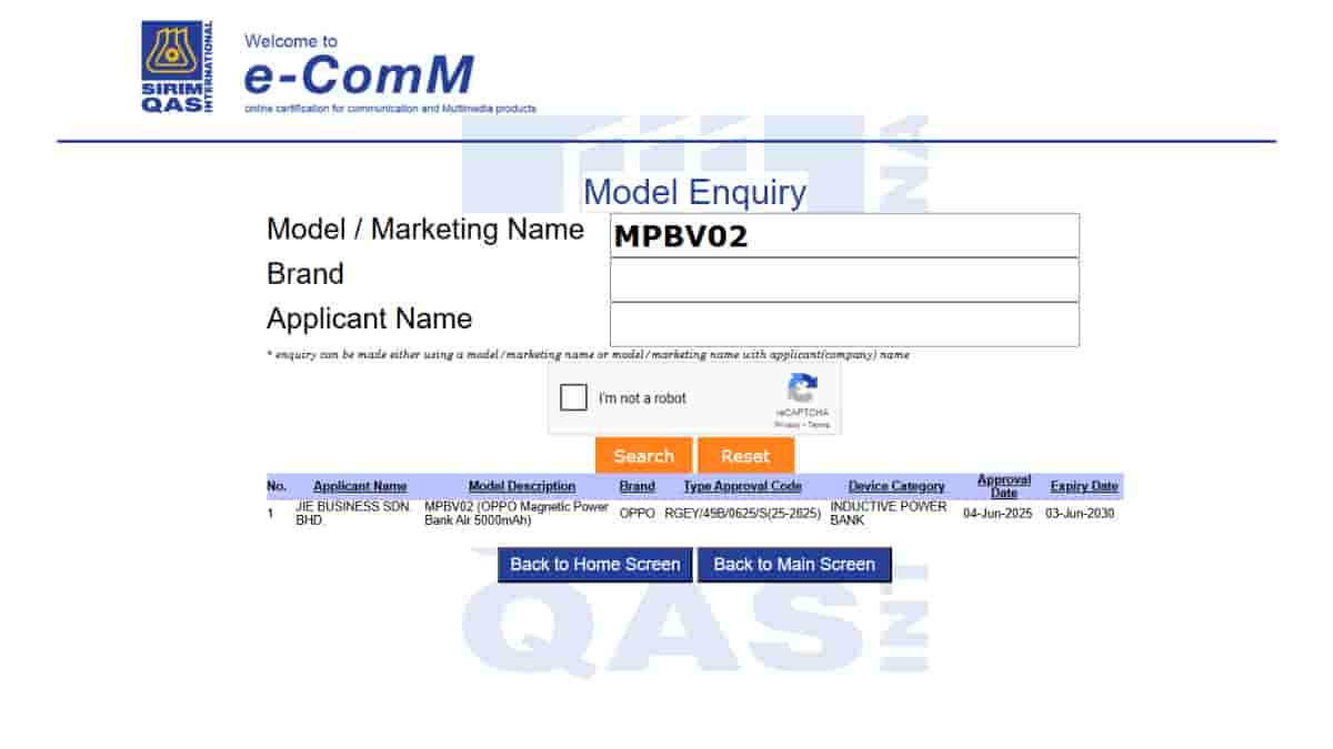 OPPO Magnetic Power Bank Air 5000mAh - SIRIM Certification