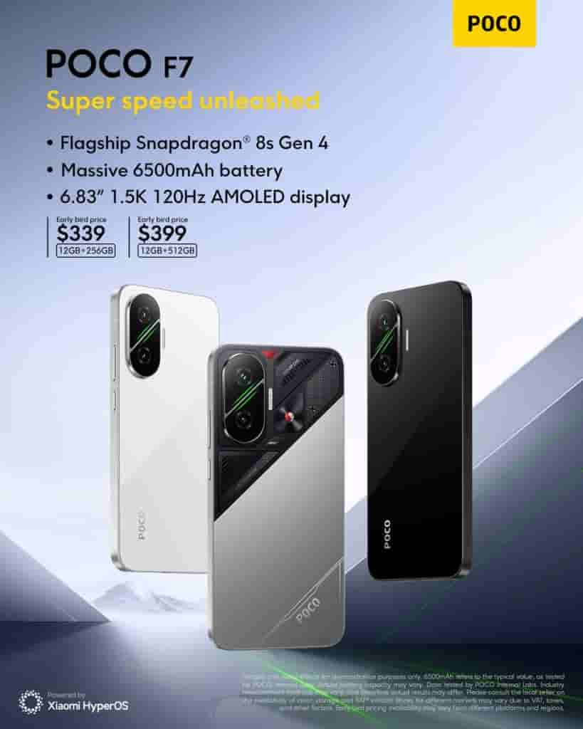POCO F7 - Global Pricing