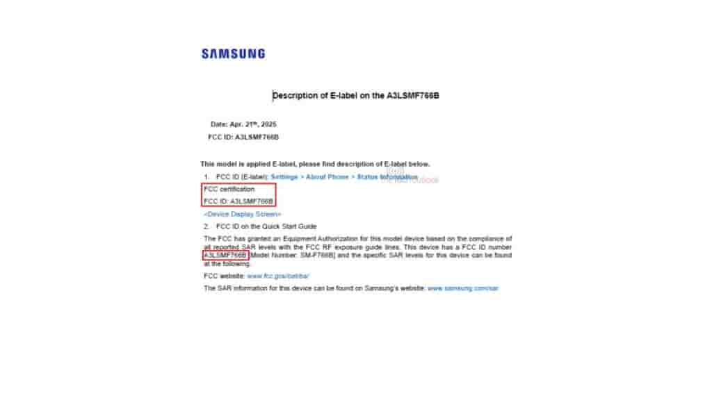 Samsung Galaxy Z Flip 7 spotted on FCC