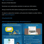 State Bank of India - Beware of Fake Websites (X Post)