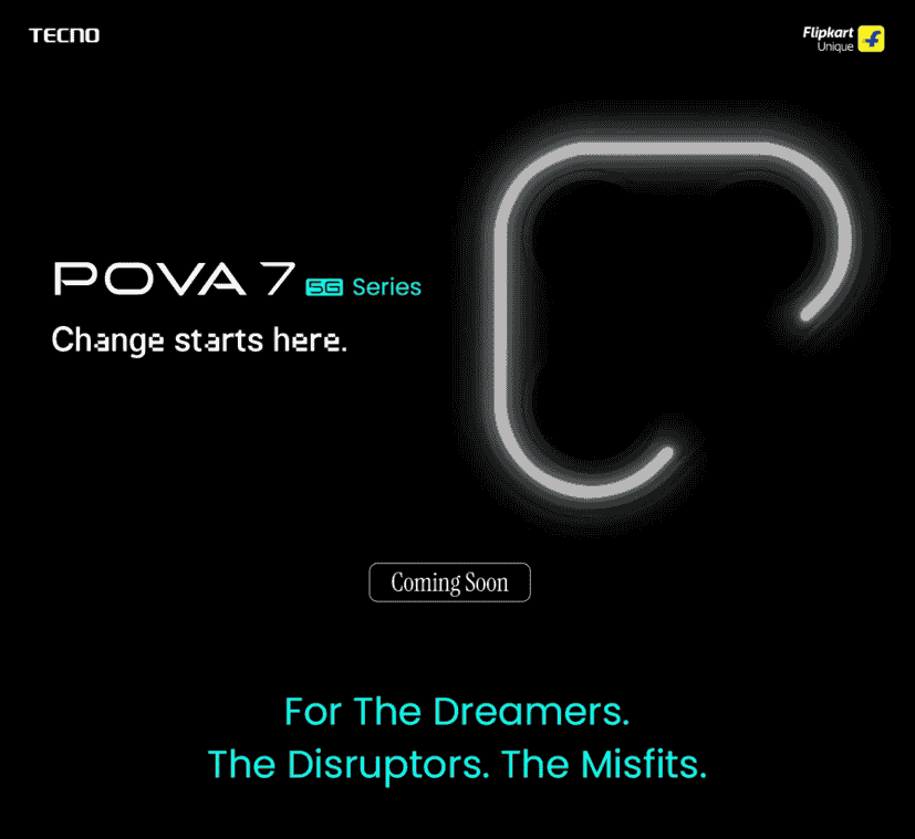 Tecno Pova 7 5G Series - Flipkart Landing Page