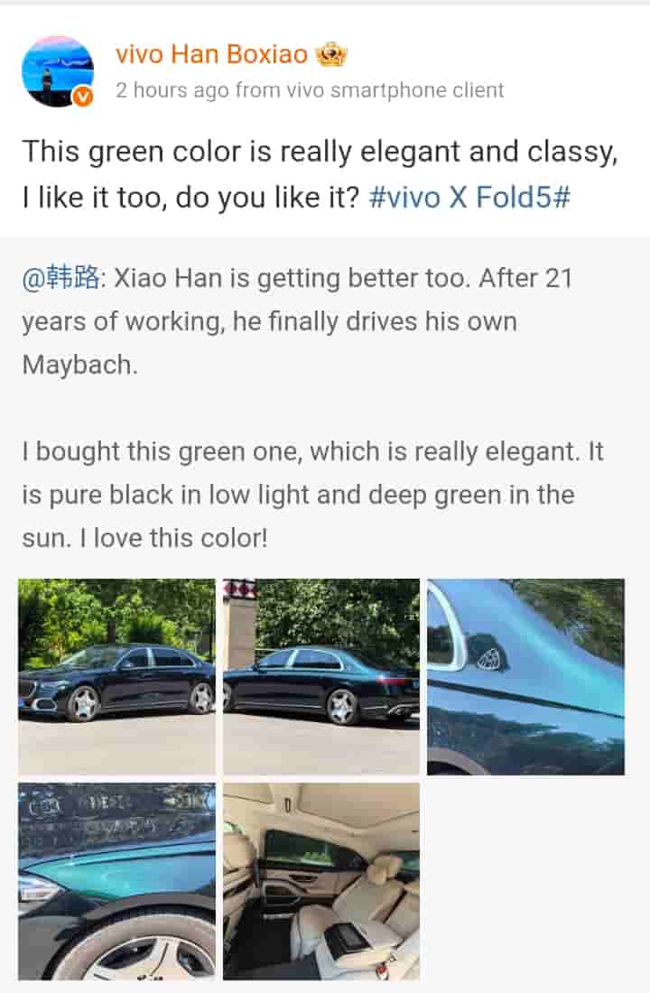 Vivo X Fold 5 Suggested to Arrive in a Green Color Choice