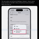 iOS 26 Beta 2 - Introduces New 'Share Device Identifiers' Option (X Post - 2)