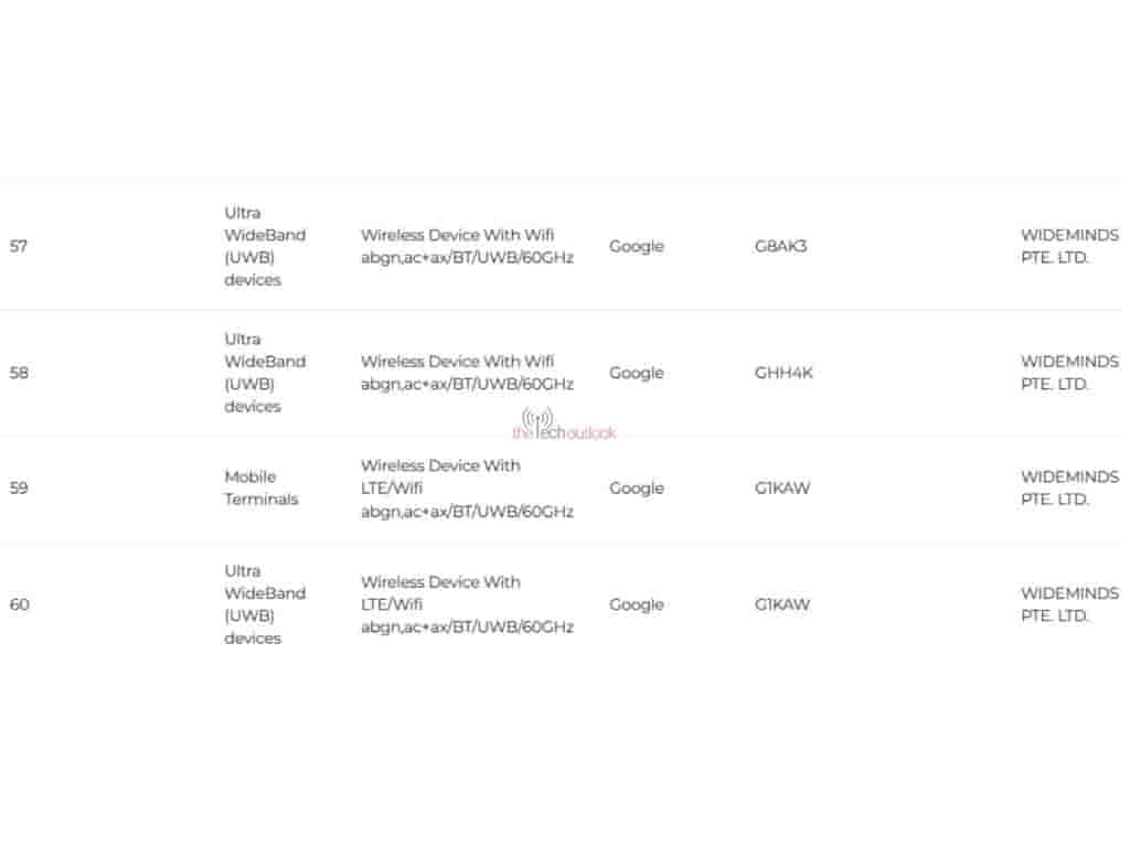 Alleged Google Pixel Watch 4 - IMDA Listing (2)