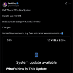 CMF by Nothing Phone 2 Pro - New Update (X Post)