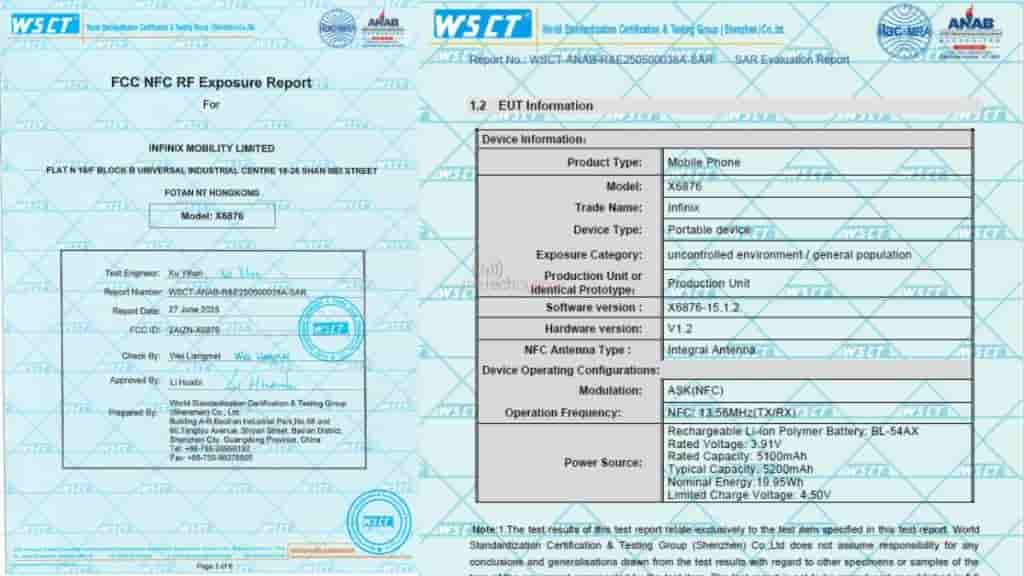 Infinix GT 30 spotted on FCC