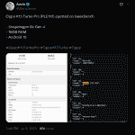 OPPO K13 Turbo Pro (PLE110) - Geekbench Listing (X Post)