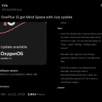 OnePlus 12 - July 2025 Update 'CPH2573_15.0.0.840(EX01)' (X Post)