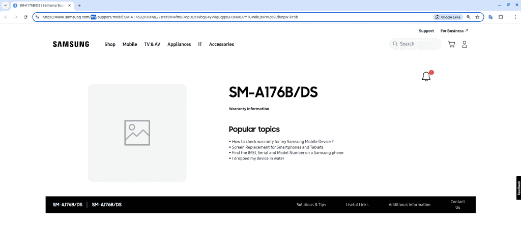 Samsung Galaxy A17 5G - Malaysian Support Page
