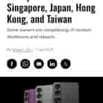 Sony suspends Xperia 1 VII sale in Singapore, Japan, Hong Kong, and Taiwan